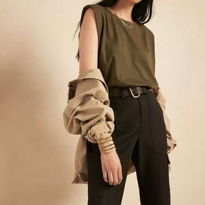 Banana Republic Supima Padded Shoulder Tank